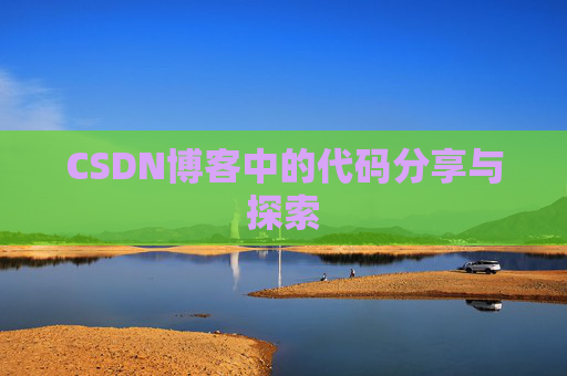 CSDN博客中的代码分享与探索